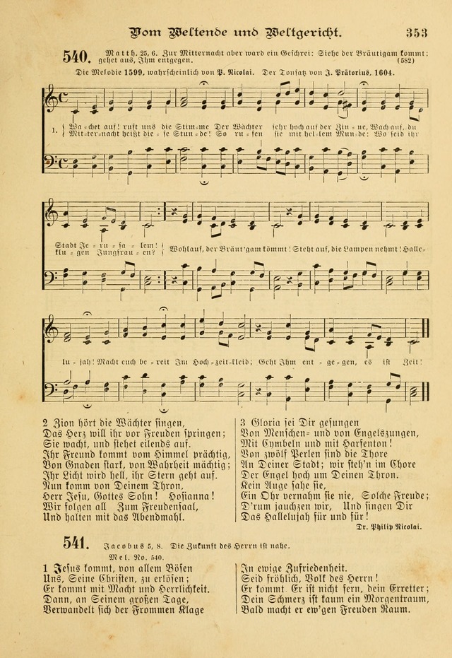 Gesangbuch mit Noten: herausgegeben von der Allgemeinen Conferenz der Mennoniten von Nord-Amerika page 353
