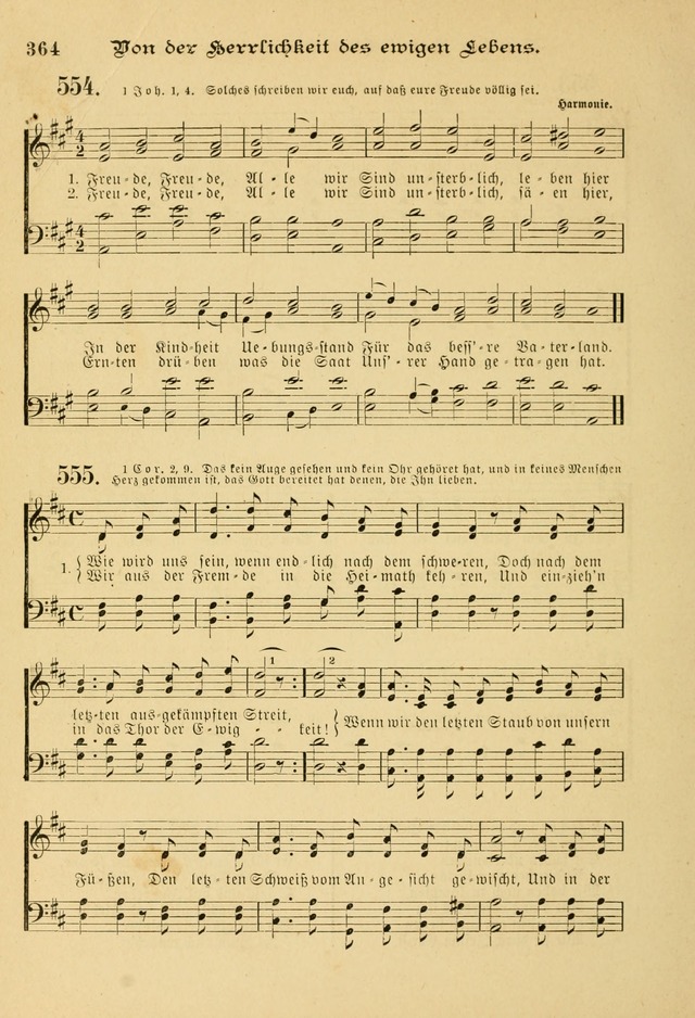 Gesangbuch mit Noten: herausgegeben von der Allgemeinen Conferenz der Mennoniten von Nord-Amerika page 364