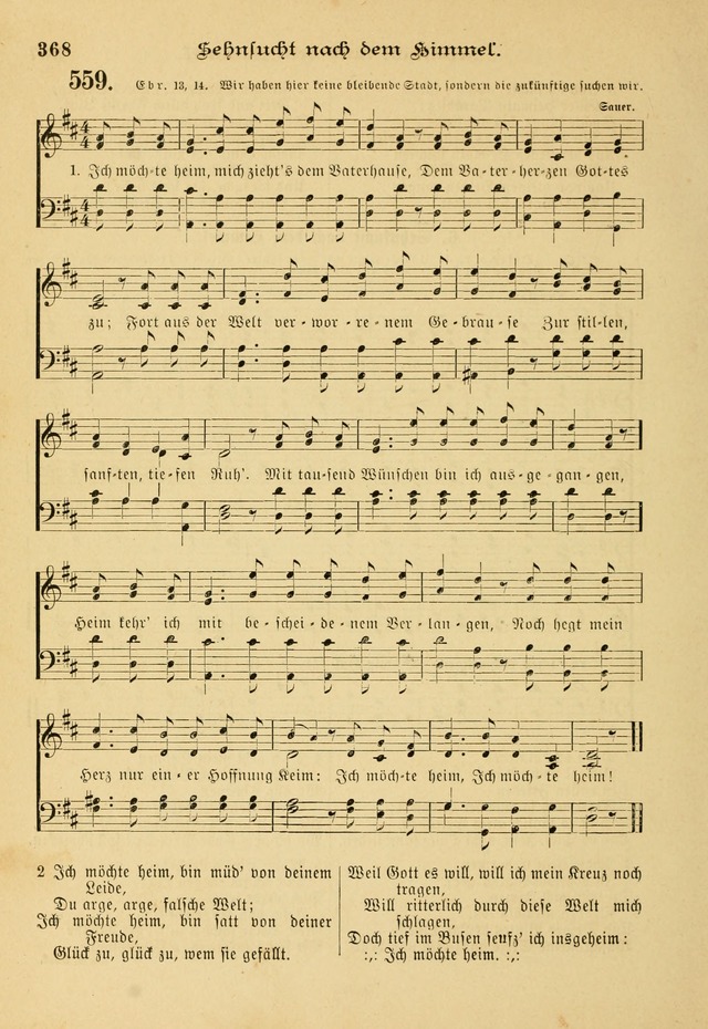 Gesangbuch mit Noten: herausgegeben von der Allgemeinen Conferenz der Mennoniten von Nord-Amerika page 368