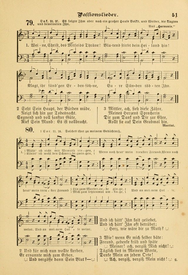 Gesangbuch mit Noten: herausgegeben von der Allgemeinen Conferenz der Mennoniten von Nord-Amerika page 51