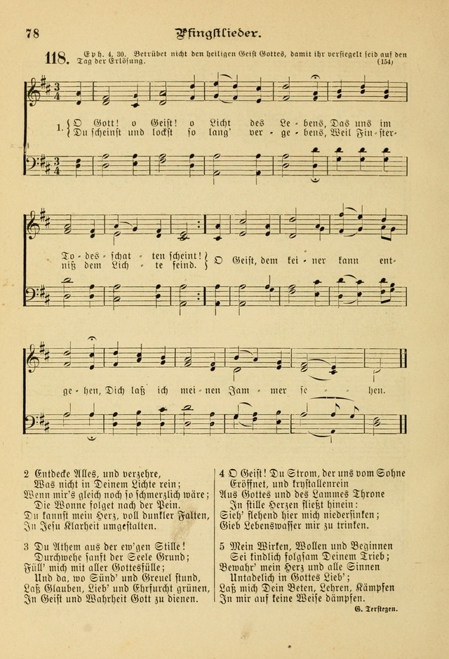 Gesangbuch mit Noten: herausgegeben von der Allgemeinen Conferenz der Mennoniten von Nord-Amerika page 78