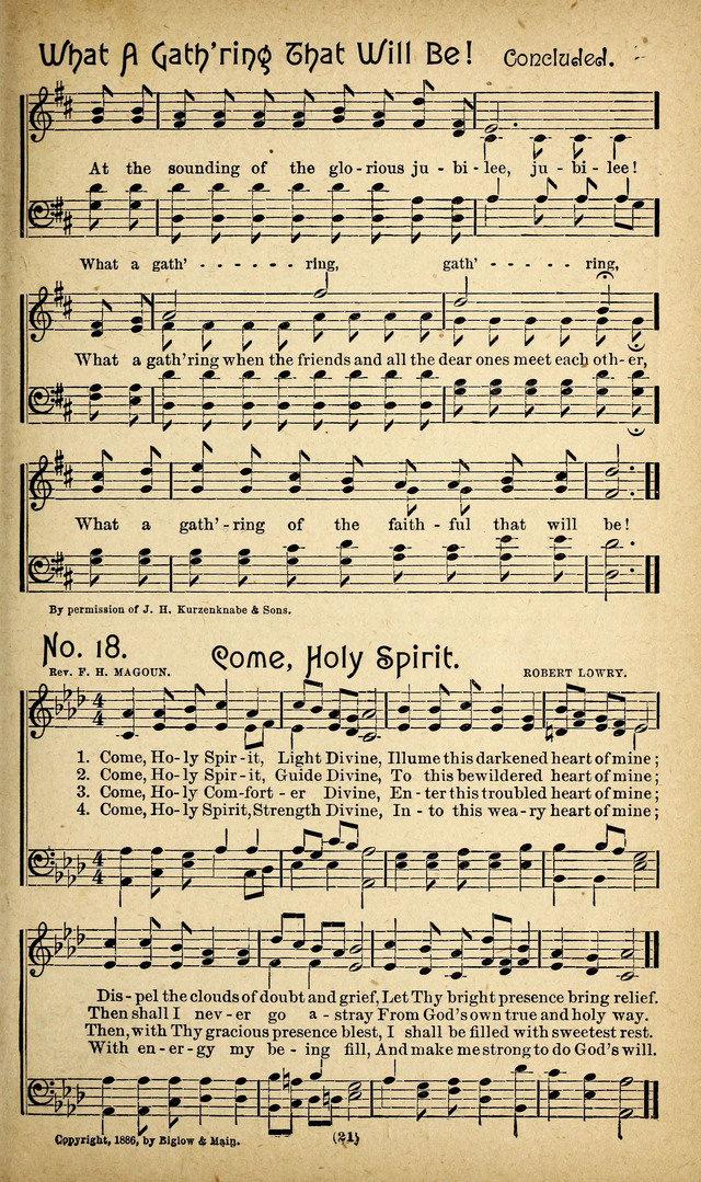 The Glad Refrain for the Sunday School: a new collection of songs for worship page 17