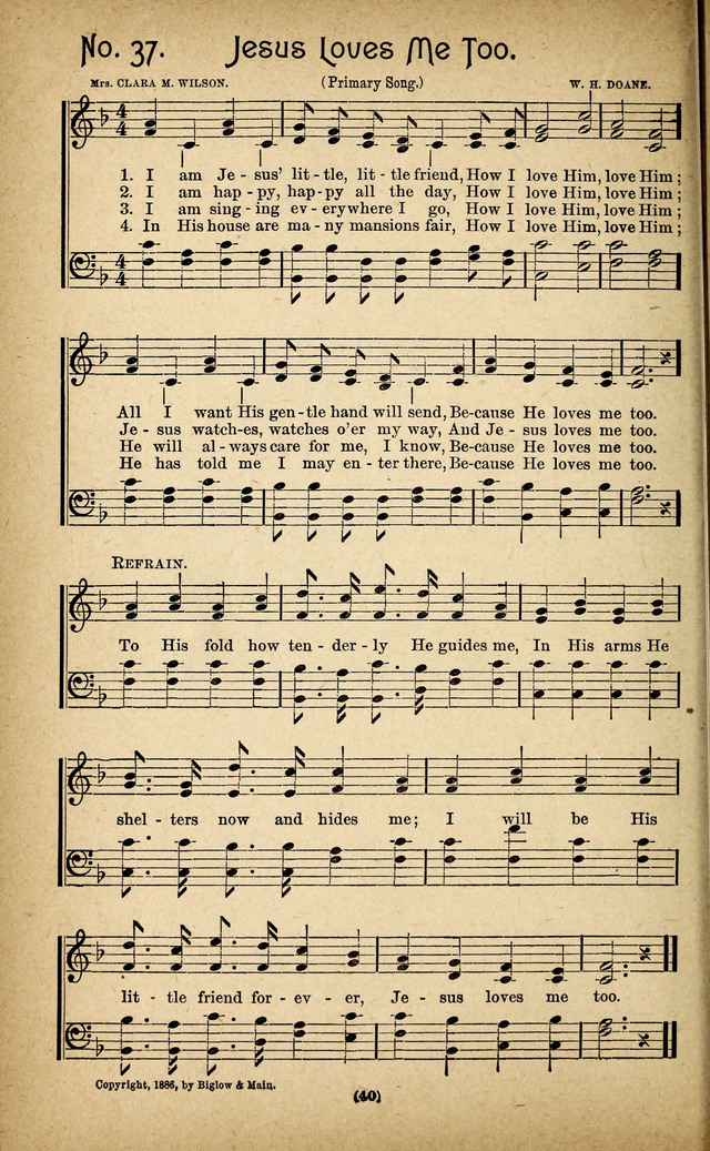 The Glad Refrain for the Sunday School: a new collection of songs for worship page 36