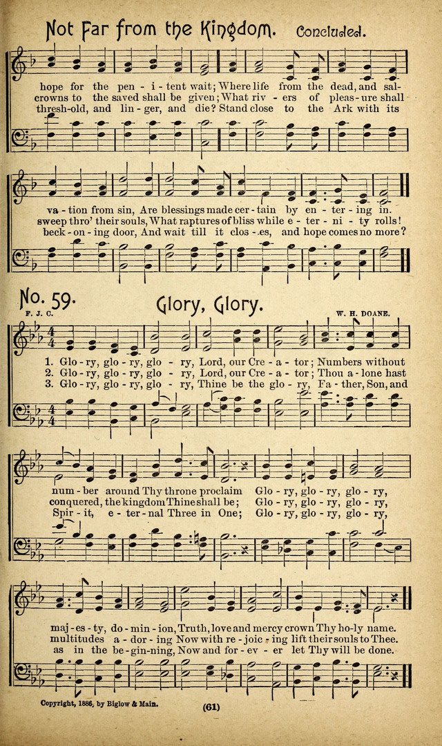 The Glad Refrain for the Sunday School: a new collection of songs for worship page 57