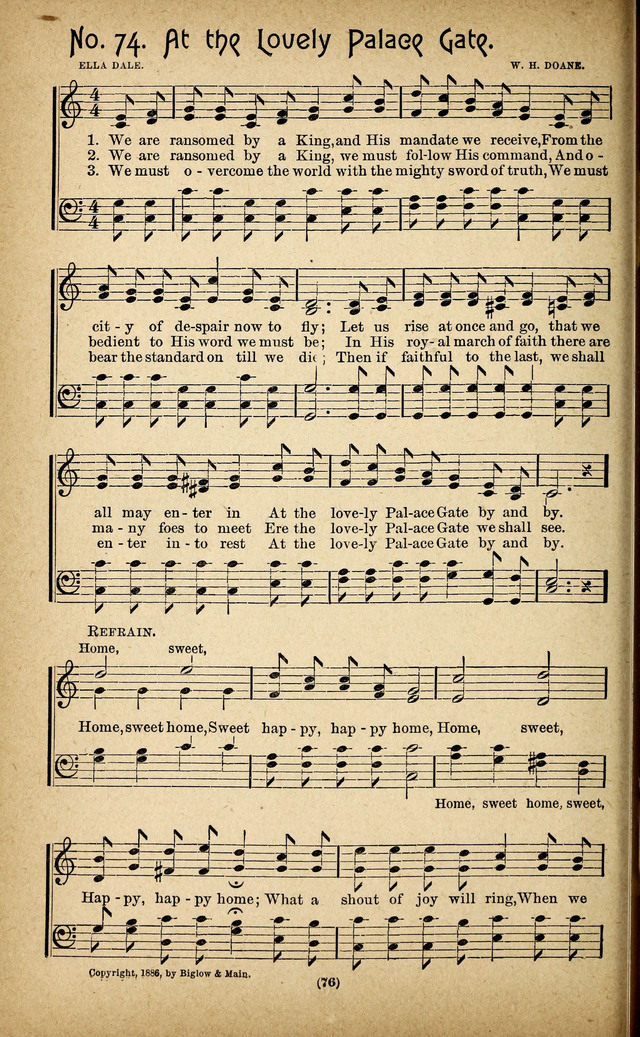 The Glad Refrain for the Sunday School: a new collection of songs for worship page 72