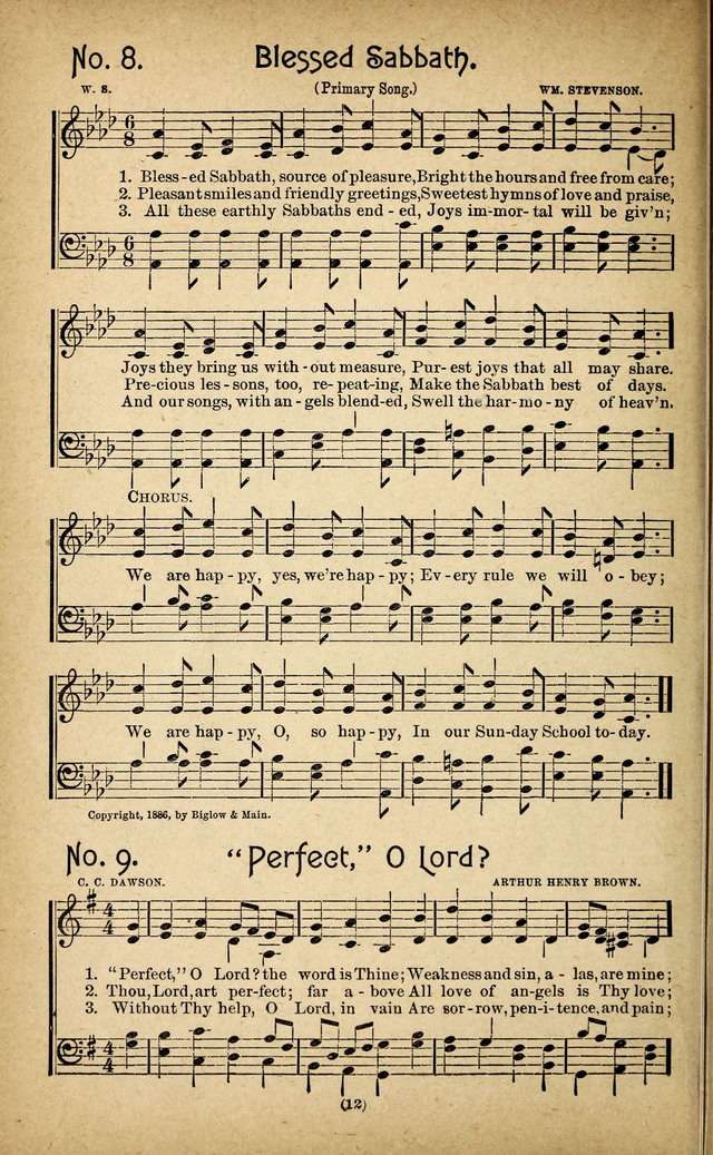 The Glad Refrain for the Sunday School: a new collection of songs for worship page 8