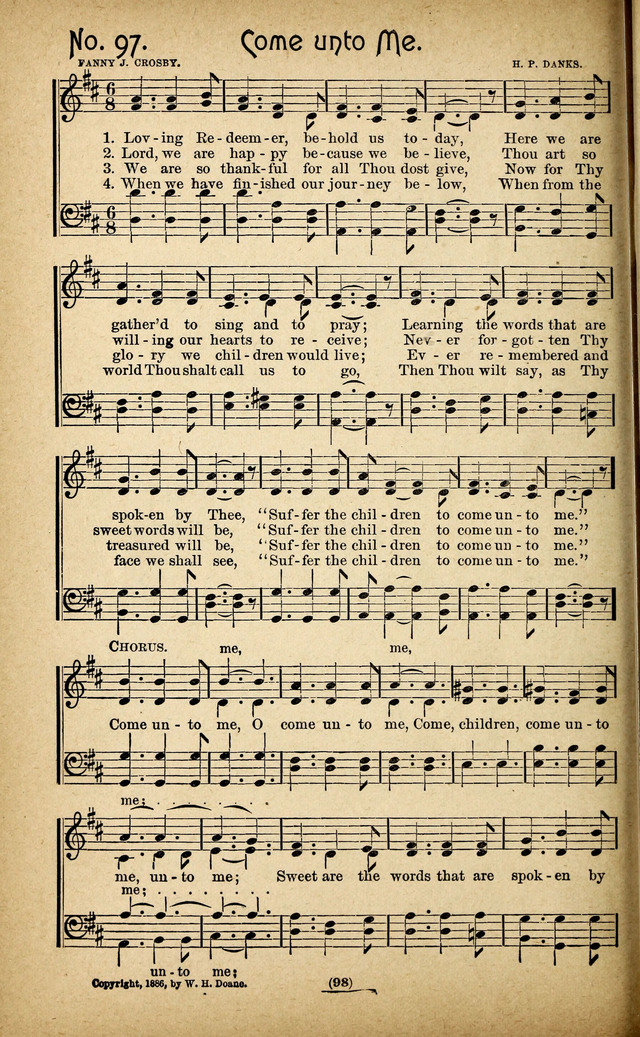 The Glad Refrain for the Sunday School: a new collection of songs for worship page 94
