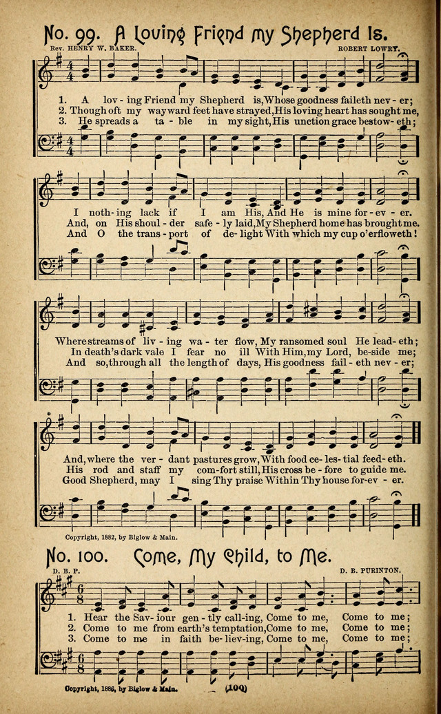 The Glad Refrain for the Sunday School: a new collection of songs for worship page 96
