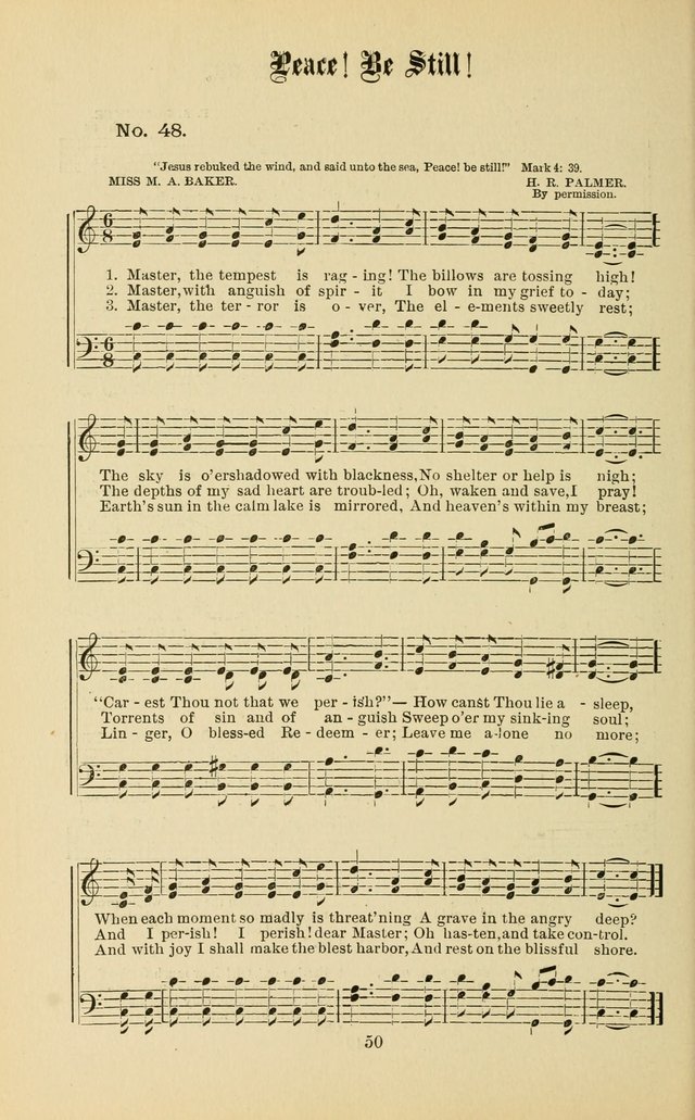 Gospel in Song: a new collection of "hymns and spiritual songs," for use in Sunday schools, praise meetings, prayer meetings, revival meetings, camp meetings and in other places ... page 50