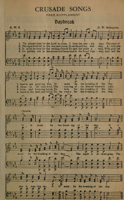 The Gospel in Song: as used in the Anderson Gospel Crusades page 1