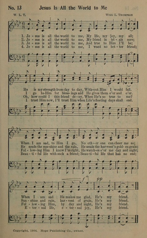 The Gospel in Song: as used in the Anderson Gospel Crusades page 17
