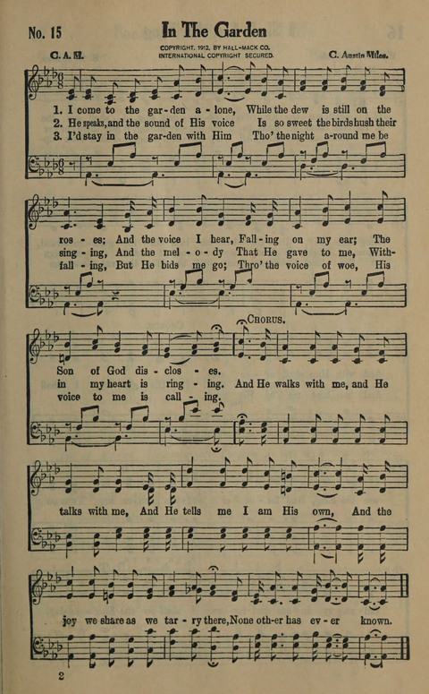 The Gospel in Song: as used in the Anderson Gospel Crusades page 19