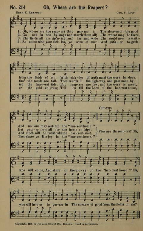 The Gospel in Song: as used in the Anderson Gospel Crusades page 218