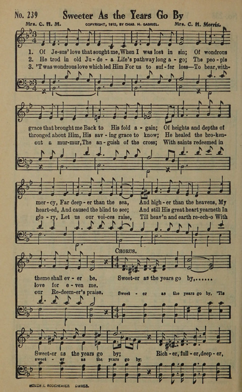 The Gospel in Song: as used in the Anderson Gospel Crusades page 246