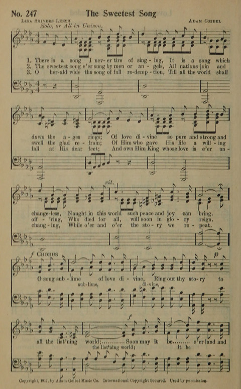 The Gospel in Song: as used in the Anderson Gospel Crusades page 254