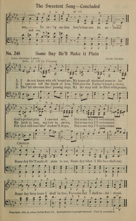 The Gospel in Song: as used in the Anderson Gospel Crusades page 255