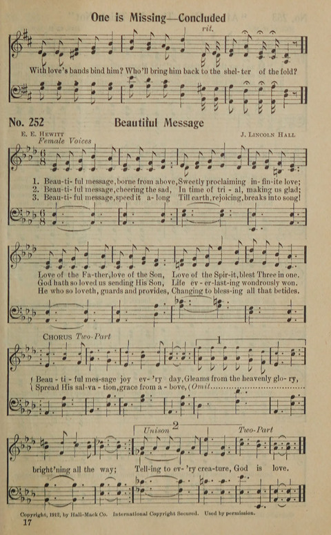 The Gospel in Song: as used in the Anderson Gospel Crusades page 259