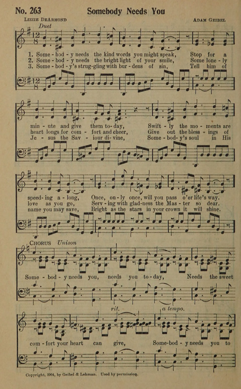 The Gospel in Song: as used in the Anderson Gospel Crusades page 270