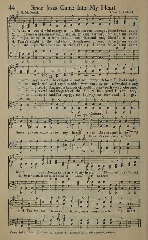 The Gospel in Song: as used in the Anderson Gospel Crusades page 48