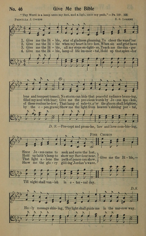 The Gospel in Song: as used in the Anderson Gospel Crusades page 50