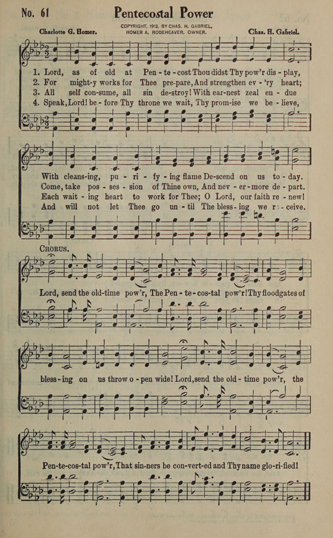 The Gospel in Song: as used in the Anderson Gospel Crusades page 65