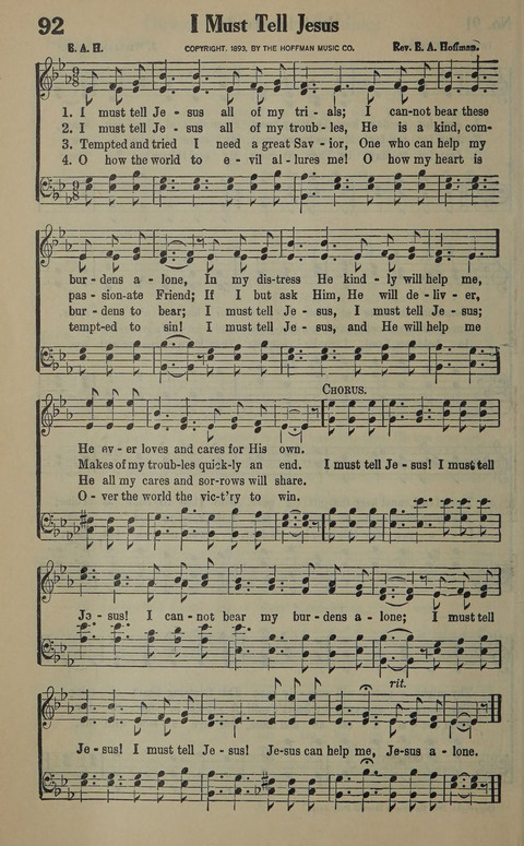 The Gospel in Song: as used in the Anderson Gospel Crusades page 96