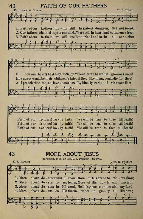 The Gospel in Song: for Use in Evangelistic Meetings or Any Service of the Church page 42
