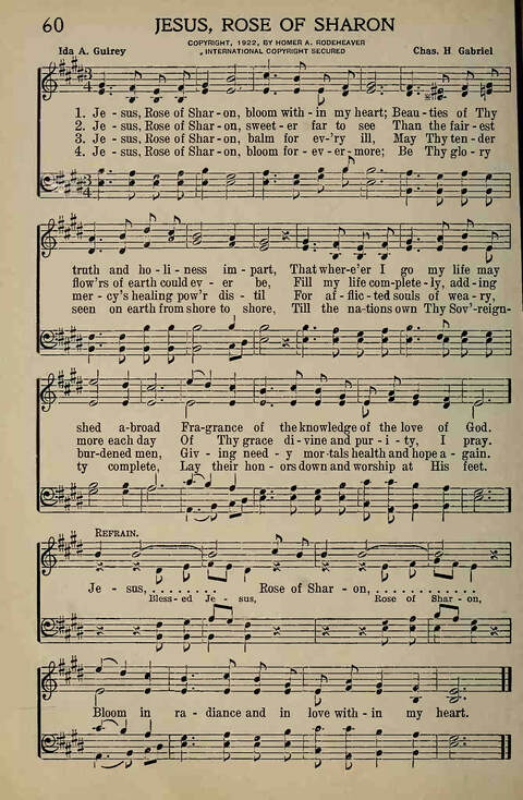 The Gospel in Song: for Use in Evangelistic Meetings or Any Service of the Church page 58