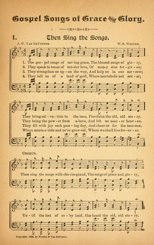 Gospel Songs of Grace and Glory page 6