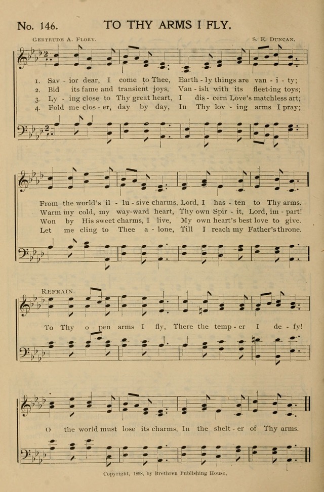 Gospel Songs and Hymns No. 1: for the sunday school, prayer meeting, social meeting, general song service page 146