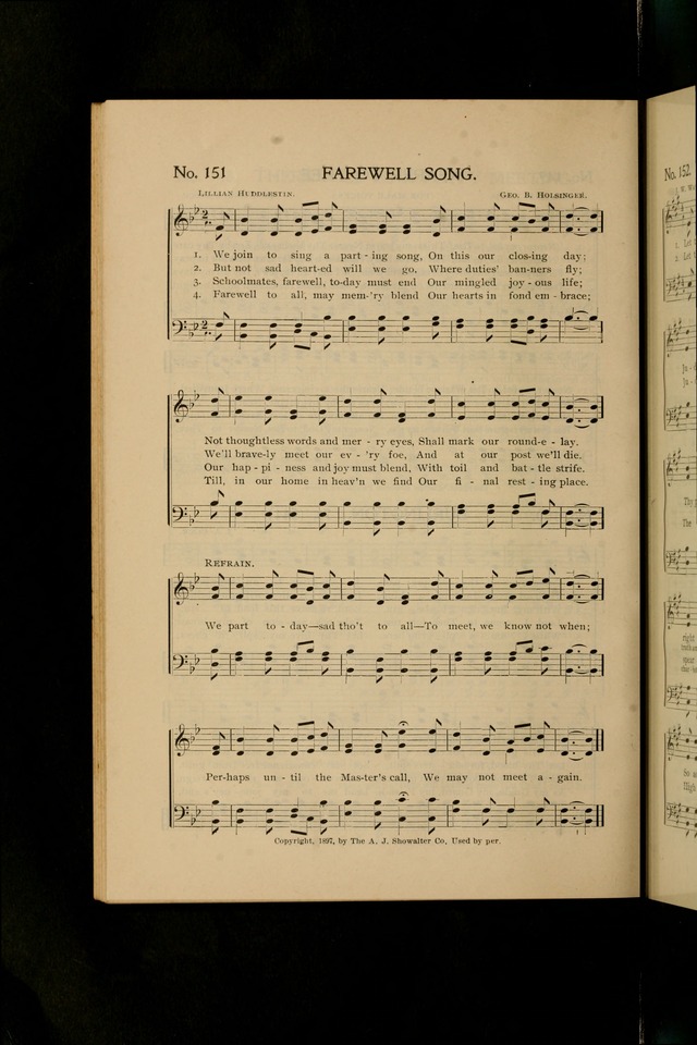 Gospel Songs and Hymns No. 1: for the sunday school, prayer meeting, social meeting, general song service page 150