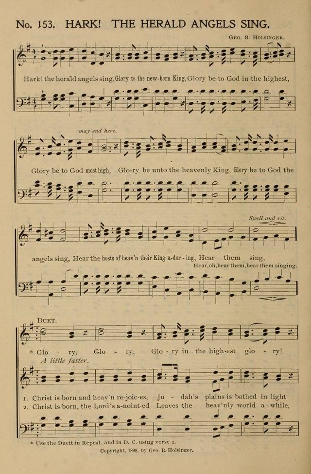 Gospel Songs and Hymns No. 1: for the sunday school, prayer meeting, social meeting, general song service page 154