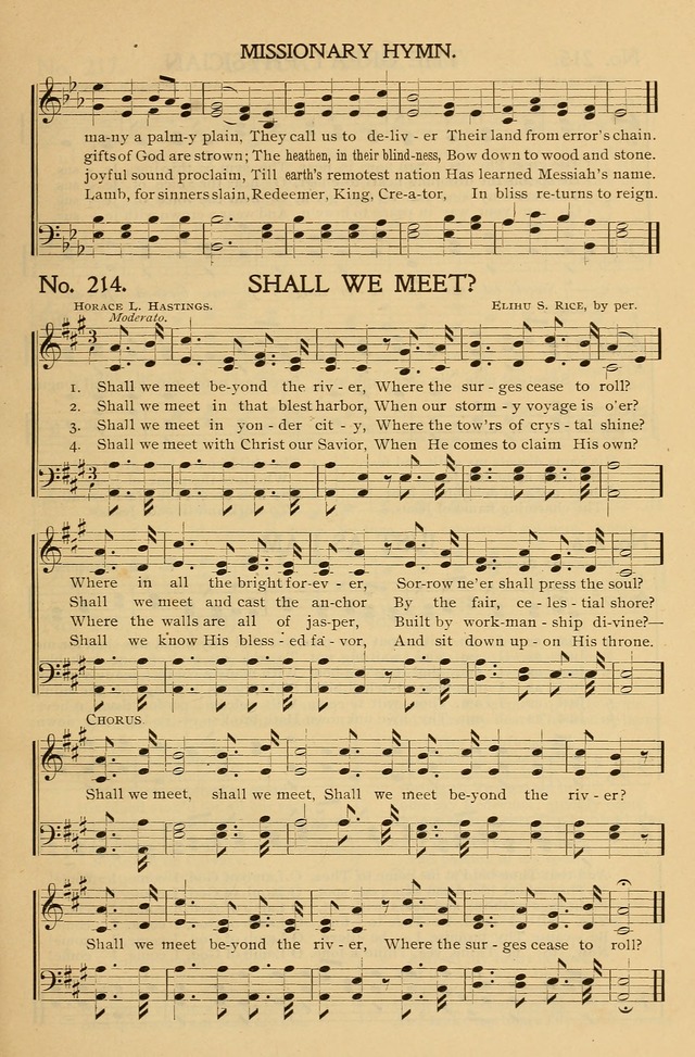 Gospel Songs and Hymns No. 1: for the sunday school, prayer meeting, social meeting, general song service page 191