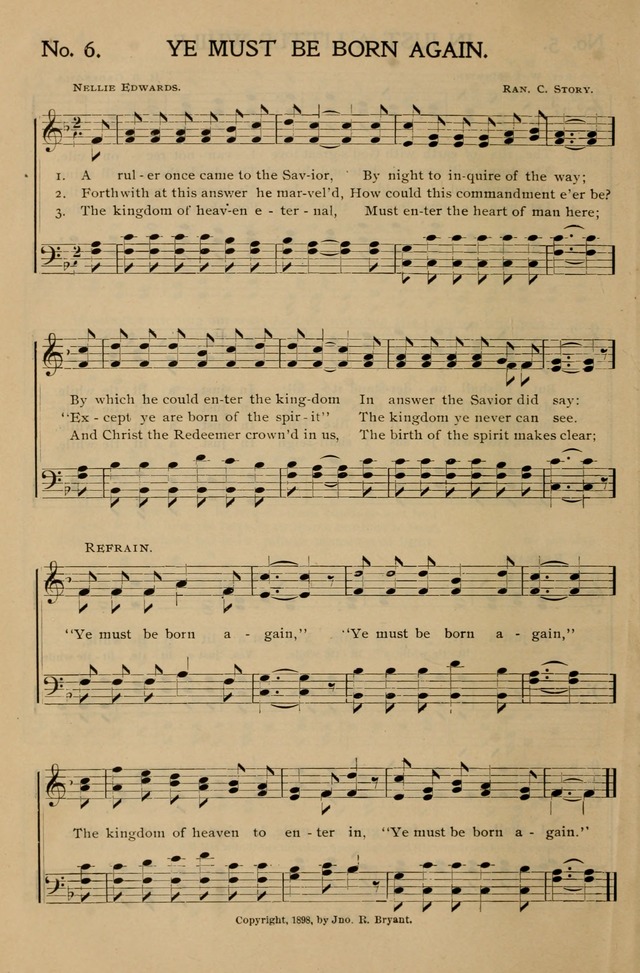 Gospel Songs and Hymns No. 1: for the sunday school, prayer meeting, social meeting, general song service page 6
