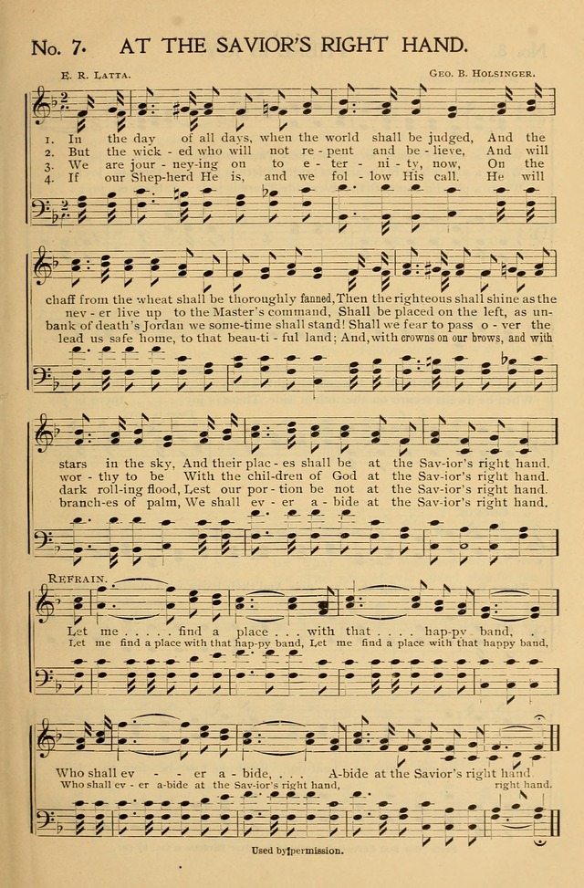 Gospel Songs and Hymns No. 1: for the sunday school, prayer meeting, social meeting, general song service page 7
