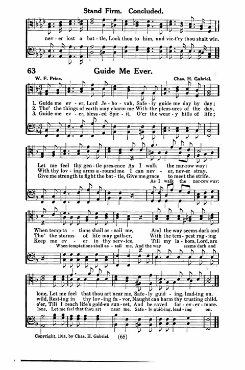 Gospel Songs for Men: a Collection of Quartets and Choruses for Male Voices page 63