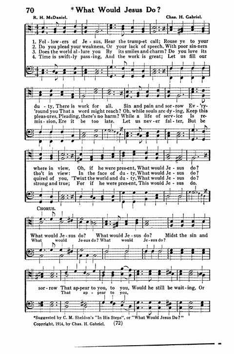 Gospel Songs for Men: a Collection of Quartets and Choruses for Male Voices page 70