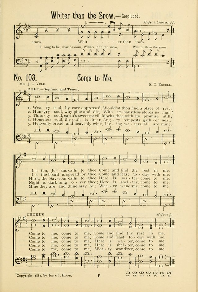 The Gospel in Song: combining "Sing the Gospel", "Echoes of Eden", and Other Selected Songs and Solos for the Sunday school page 103