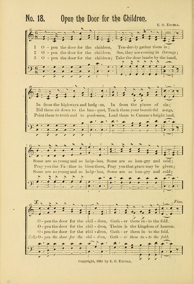 The Gospel in Song: combining "Sing the Gospel", "Echoes of Eden", and Other Selected Songs and Solos for the Sunday school page 18