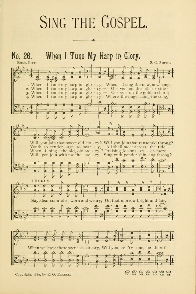 The Gospel in Song: combining "Sing the Gospel", "Echoes of Eden", and Other Selected Songs and Solos for the Sunday school page 25
