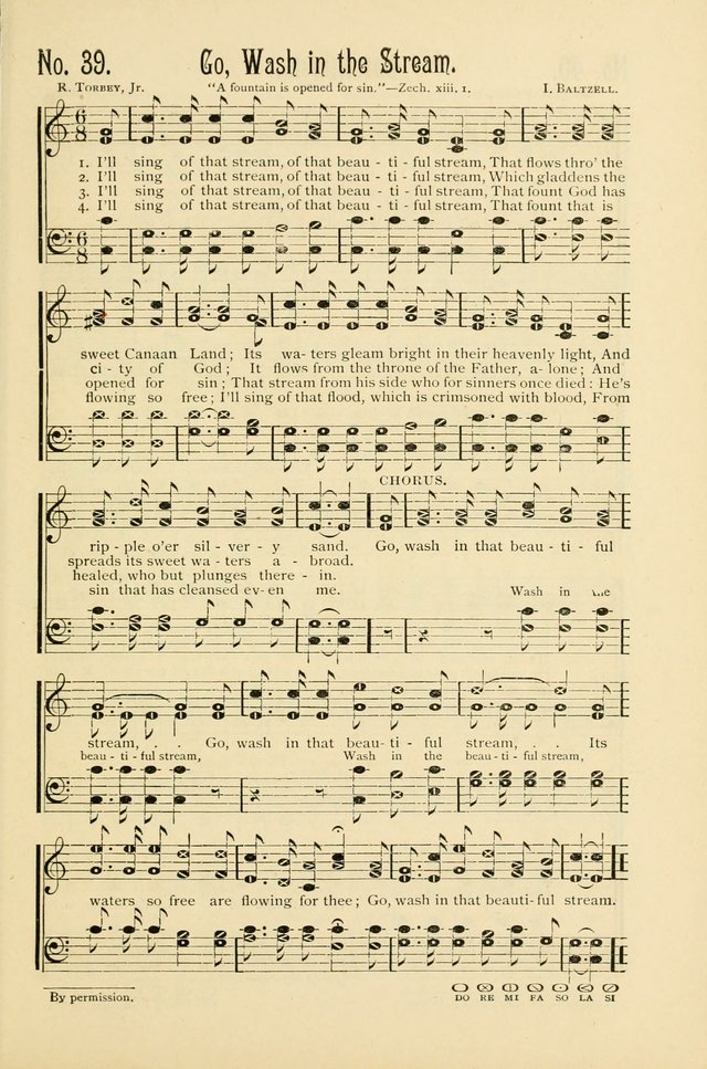 The Gospel in Song: combining "Sing the Gospel", "Echoes of Eden", and Other Selected Songs and Solos for the Sunday school page 39