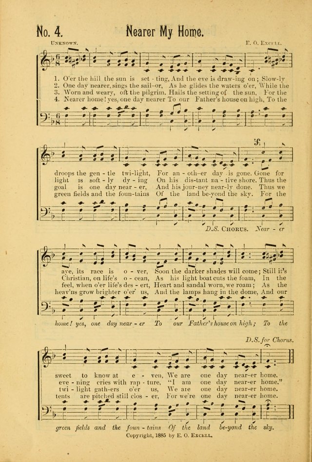 The Gospel in Song: combining "Sing the Gospel", "Echoes of Eden", and Other Selected Songs and Solos for the Sunday school page 4