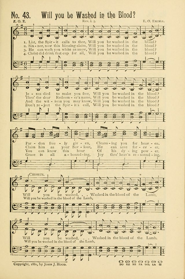 The Gospel in Song: combining "Sing the Gospel", "Echoes of Eden", and Other Selected Songs and Solos for the Sunday school page 43