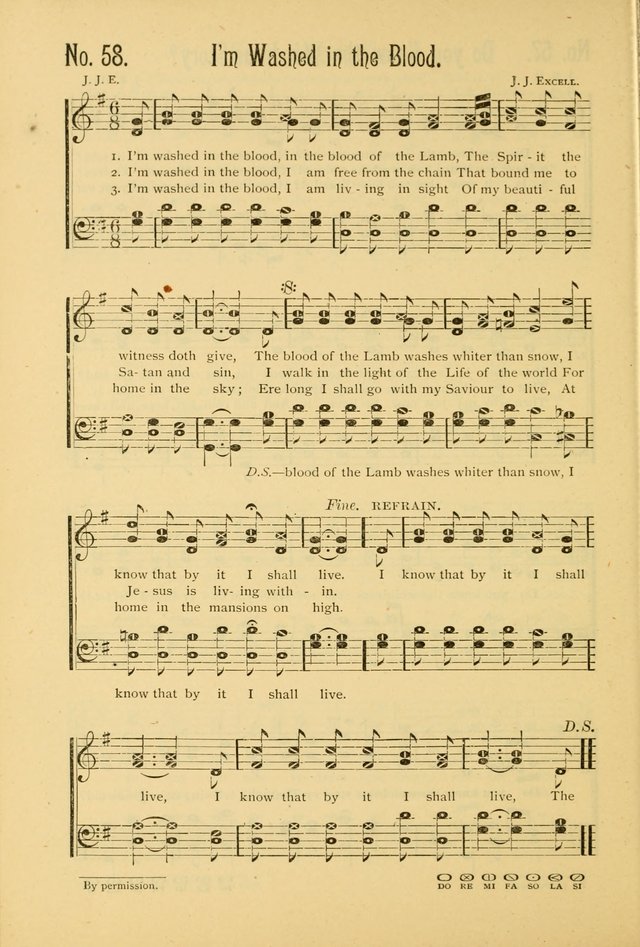The Gospel in Song: combining "Sing the Gospel", "Echoes of Eden", and Other Selected Songs and Solos for the Sunday school page 58