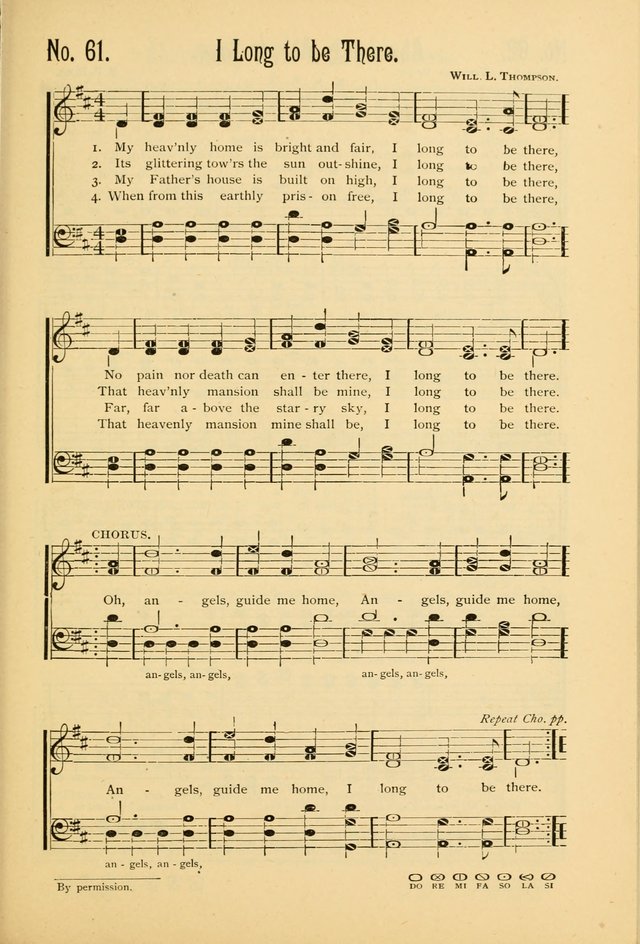 The Gospel in Song: combining "Sing the Gospel", "Echoes of Eden", and Other Selected Songs and Solos for the Sunday school page 61