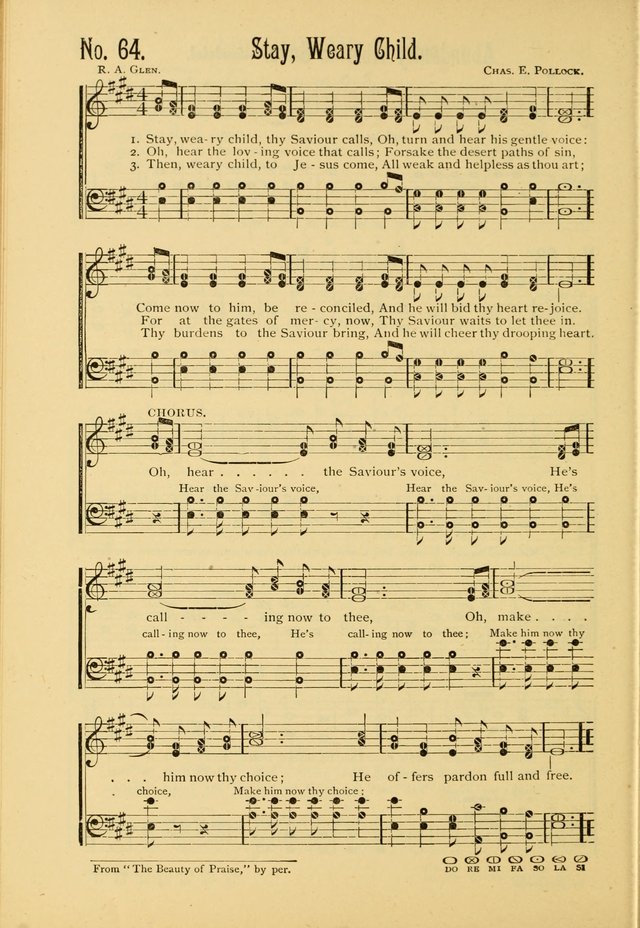 The Gospel in Song: combining "Sing the Gospel", "Echoes of Eden", and Other Selected Songs and Solos for the Sunday school page 64