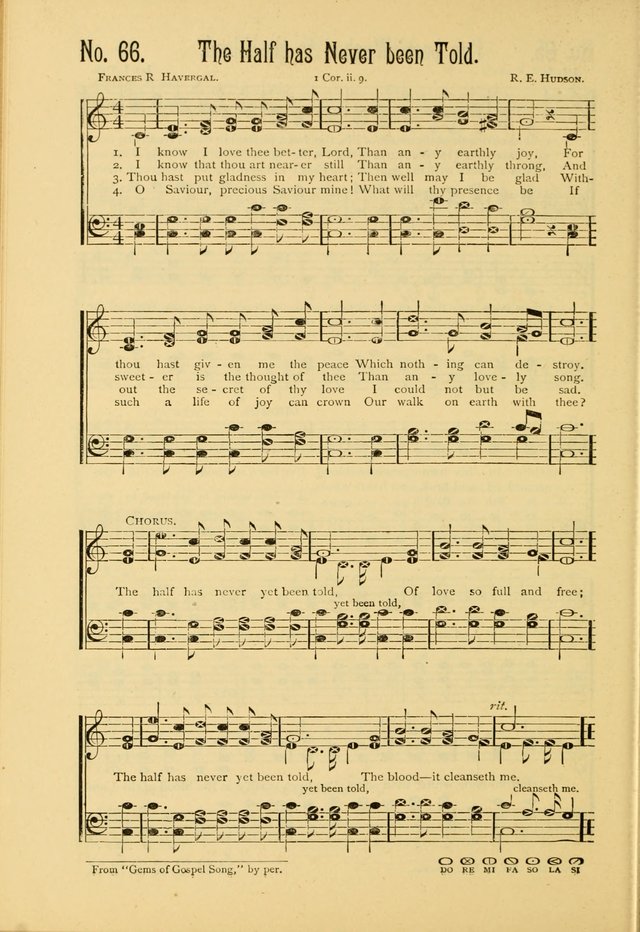 The Gospel in Song: combining "Sing the Gospel", "Echoes of Eden", and Other Selected Songs and Solos for the Sunday school page 66