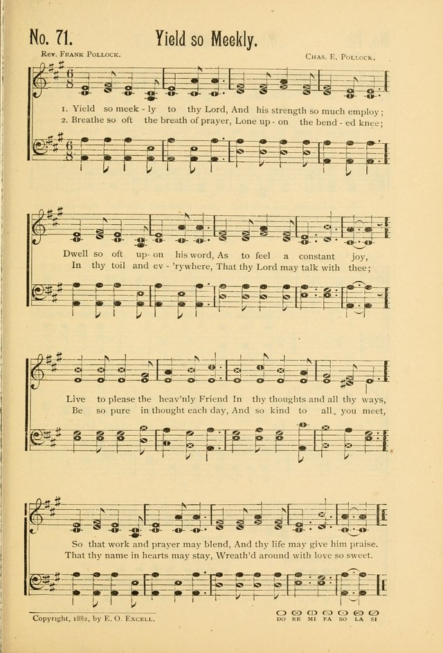 The Gospel in Song: combining "Sing the Gospel", "Echoes of Eden", and Other Selected Songs and Solos for the Sunday school page 71