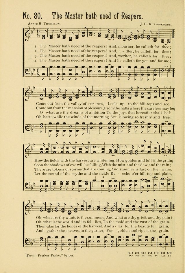 The Gospel in Song: combining "Sing the Gospel", "Echoes of Eden", and Other Selected Songs and Solos for the Sunday school page 80