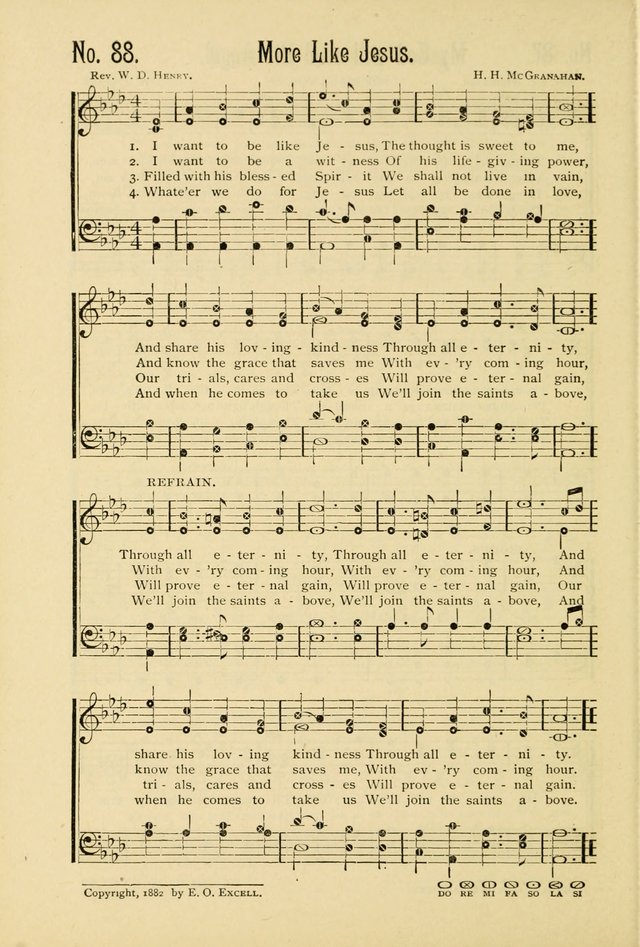 The Gospel in Song: combining "Sing the Gospel", "Echoes of Eden", and Other Selected Songs and Solos for the Sunday school page 88